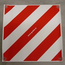 Gevarenlapje 50 x 50 cm.